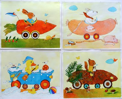 Carros de Animais de Christian Kaempf