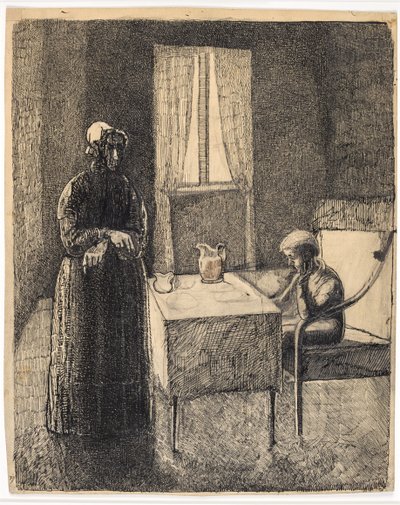 Cena de David Copperfield (?) de Christian Kongstad Petersen