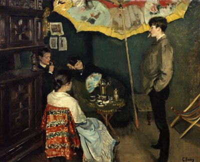 Um canto no meu estúdio de Christian Krohg