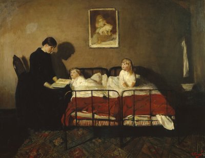 Este do sol e oeste para a lua (óleo sobre tela) de Christian Krohg