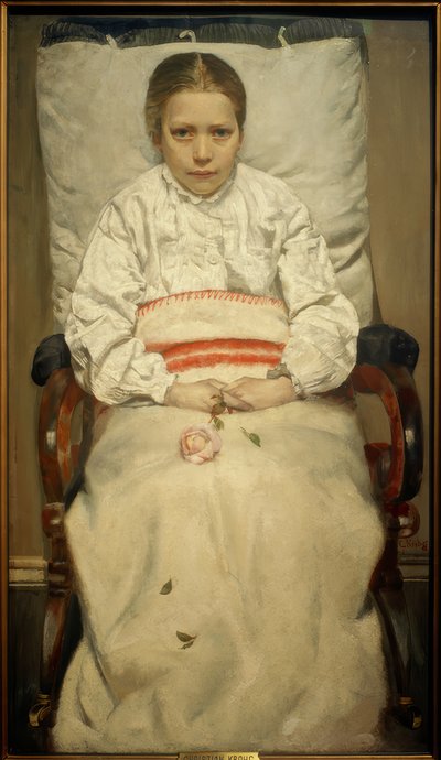 Menina doente de Christian Krohg