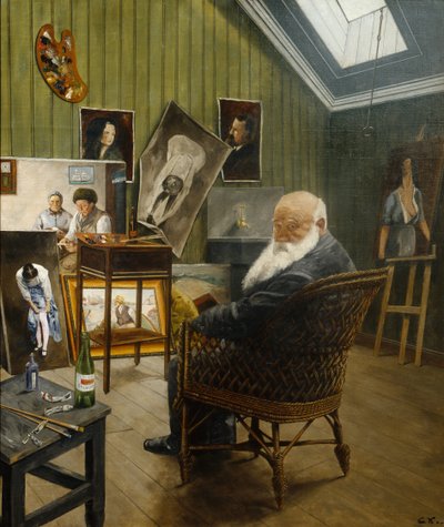 Auto-retrato de Christian Krohg