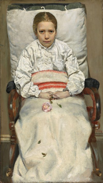 Menina doente de Christian Krohg