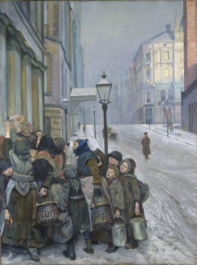 Luta pela Sobrevivência de Christian Krohg