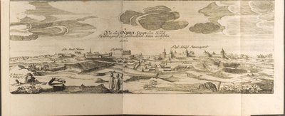 Ilustração de Narva de Travels to the Great Duke of Muscovy and the King of Persia por Adam Olear de Christian Lorenzen Rothgiesser