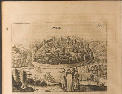 Ilustração de Tver from Travels to the Great Duke of Muscovy and the King of Persia por Adam Oleari de Christian Lorenzen Rothgiesser