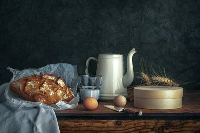 Pão e produtos essenciais da quinta de Christian MARCEL
