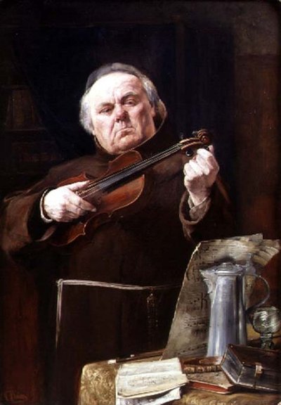 Uma Falsa Corda (óleo sobre tela) de Christian Maximillian Baer