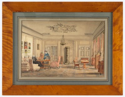 Interior na House of Lord Chamberlain O&39;Neill, Strandraede, Copenhagen de Christian Olavius Zeuthen