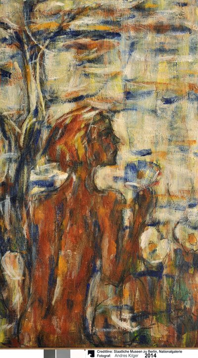 Criança entre flores de Christian Rohlfs