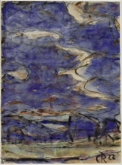 Paisagem com nuvens de Christian Rohlfs