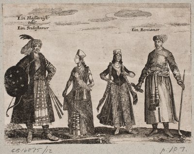 Um Hassanista ou Indostani e um Beniano de Christian Rothgiesser