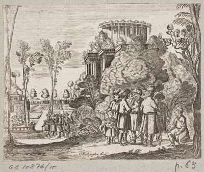 Ilustração de Adam Olearius, “Persian Rosenthal por um engenhoso poeta Schich Saadi […]”, Schleswig 1660 de Christian Rothgiesser