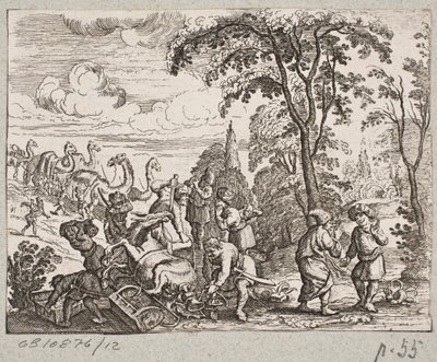 Ilustração de Adam Olearius, “Persian Rosenthal por um engenhoso poeta Schich Saadi […]”, Schleswig 1660 de Christian Rothgiesser