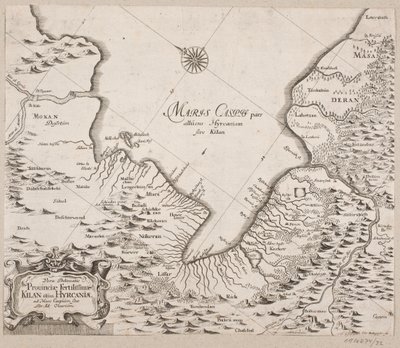 Mapa do Mar Cáspio de Christian Rothgiesser