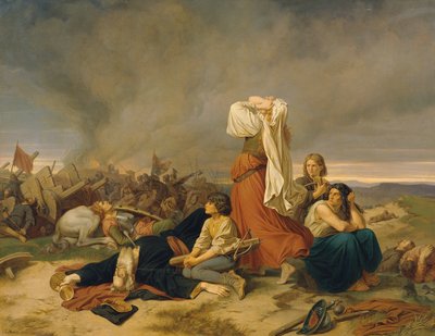 A Batalha de Lipany em 30 de maio de 1434, 1868. de Christian Ruben
