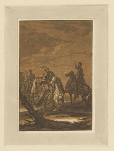 Encontro de pilotos Cavaleiros, Cavalos e Batalhas (título da série) de Christian Rugendas