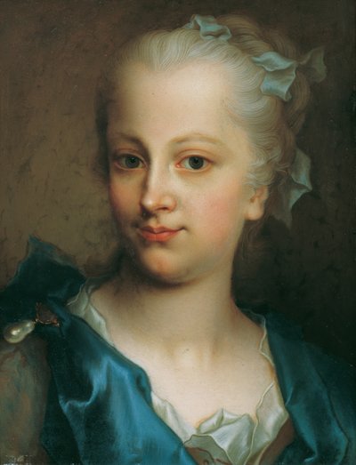 Rapariga de vestido azul de Christian Seybold