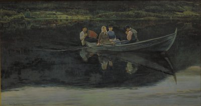 Véspera de verão na Noruega de Christian Skredsvig