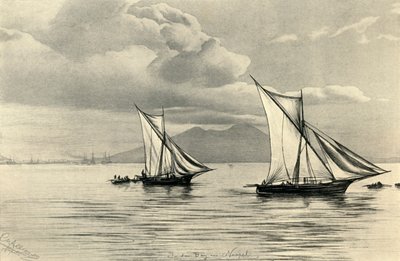 Na Baía de Nápoles, 1898. de Christian Wilhelm Allers