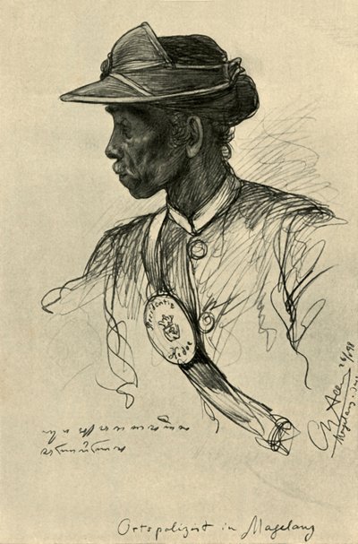 Policial, Magalang, Java, 1898. de Christian Wilhelm Allers