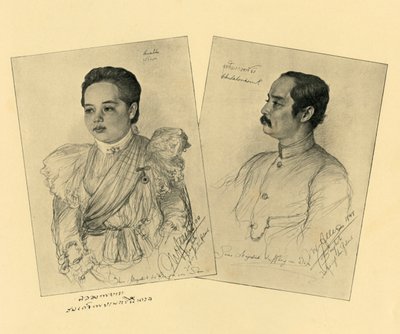 O Rei e a Rainha do Sião, 1898. de Christian Wilhelm Allers