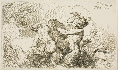 Batalha dos Tritões de Christian Wilhelm Ernst Dietrich