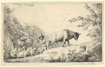 Paisagem com São Francisco de Christian Wilhelm Ernst Dietrich
