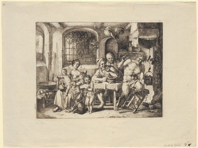 Sátiro na casa do camponês de Christian Wilhelm Ernst Dietrich