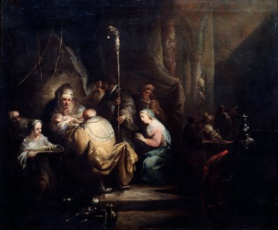 A circuncisão, 1763. de Christian Wilhelm Ernst Dietrich
