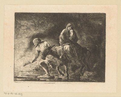 Voo para o Egito de Christian Wilhelm Ernst Dietrich