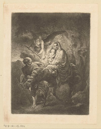 Voo para o Egipto de Christian Wilhelm Ernst Dietrich