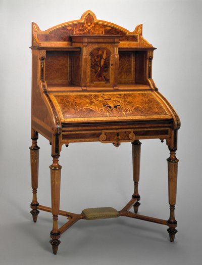 Secretária, Herter Brothers Company, 1869-71 (madeira) de Christian and Gustave 1830 98 Herter
