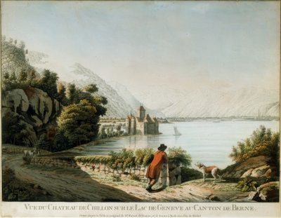 Vista do Castelo de Chillon de Christian von Mechel