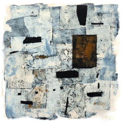 Porta Ocre, 2016 (pintura mono impressão /colagem) de Christina Fedyk