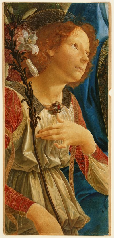 Estudo do Anjo Gabriel, de "Virgem e Criança com dois Anjos", depois de Verrocchio de Christina Herringham