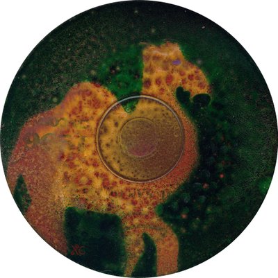 Camel c.2023 (acrílico em CD) de Christina Saj