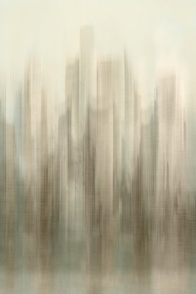Panorama urbano abstrato de Christina Sillen
