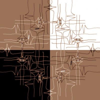 Padrões de ondas abstratos de Christina Sillen