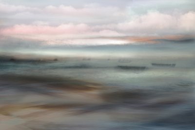 Paisagem marítima em tons pastel de sonho de Christina Sillen