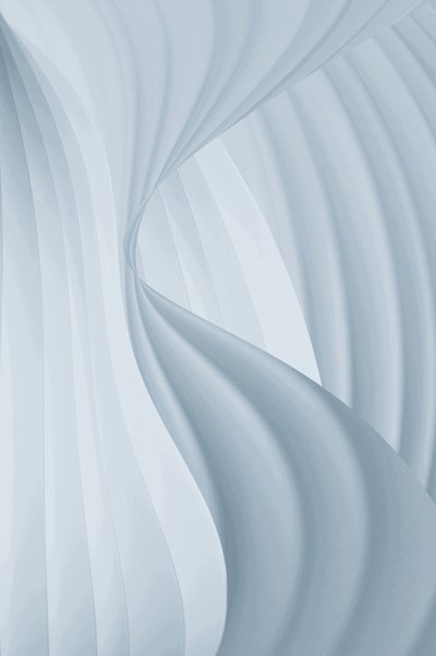 Curvas azuis sinuosas de Christina Sillen