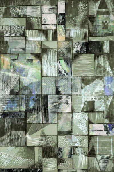 Texturas geométricas em tons suaves de Christina Sillen