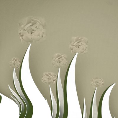 Flores em tons suaves de creme de Christina Sillen