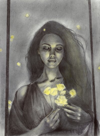 Mulher de Sonho, Flores Resplandecentes de Christine Lindstrom