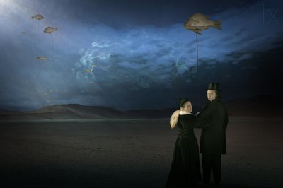 Peixe-voador surreal de Christine von Diepenbroek