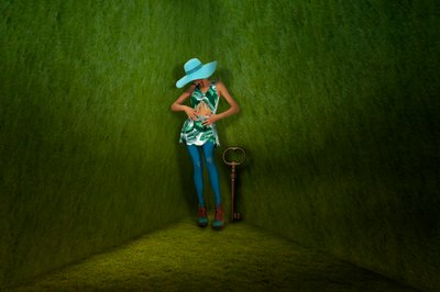 Mulher Surreal - Chave Verde de Christine von Diepenbroek