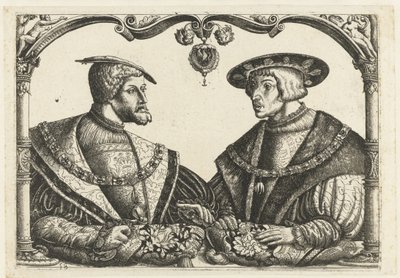 Carlos V e Fernando I de Christoffel Bockstorffer