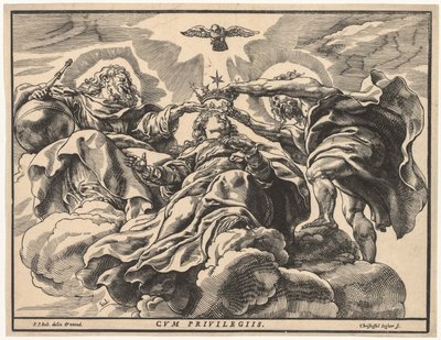 Coroação da Virgem, 1632-36. de Christoffel Jegher