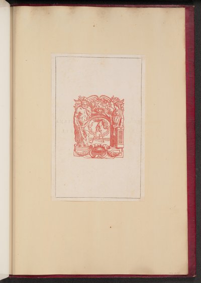 Dispositivo de impressão para a prensa Plantin de Christoffel Jegher after Sir Peter Paul Rubens