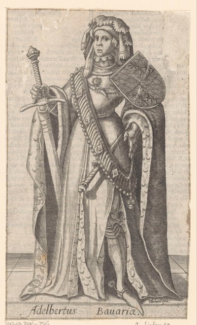 Retrato de Albrecht da Baviera, Conde da Holanda, Hainaut e Zelândia de Christoffel van Sichem (I)